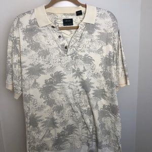 Izod Golf Polo Short Sleeve with Palm Trees